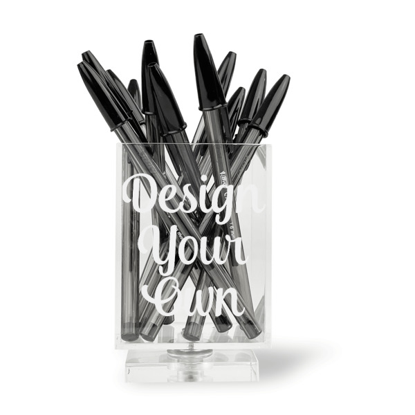 Custom Design - Acrylic Pencil Holder - FRONT