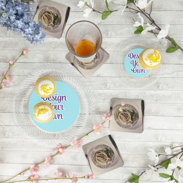 Custom Design - Plastic Party Appetizer & Dessert Plates - In Context