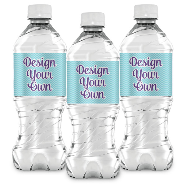 Custom Design - Water Bottle Labels - Front View