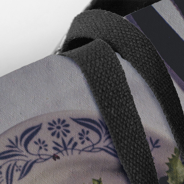 Custom Design - Closeup of Tote w/Black Handles