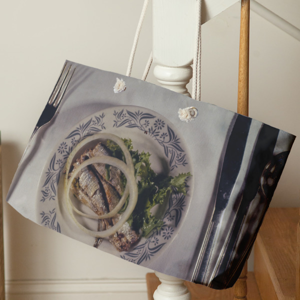 Custom Design - Large Rope Tote - Life Style