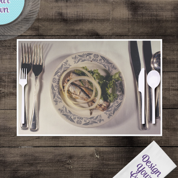 Custom Design - Disposable Paper Placemat - In Context