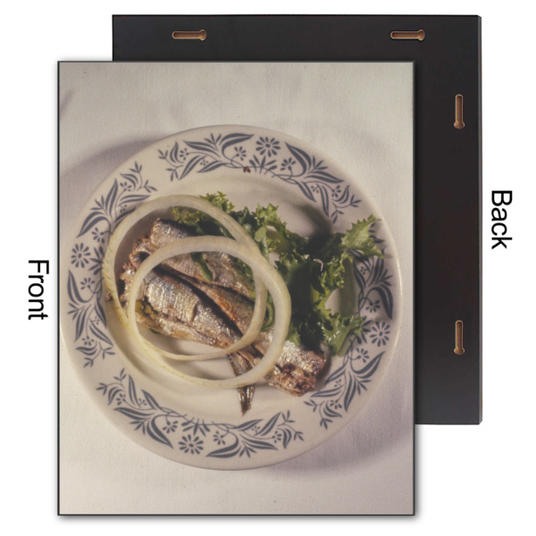 Custom Design - 11x14 Wood Print - Front & Back View