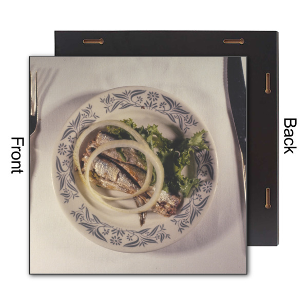 Custom Design - 12x12 Wood Print - Front & Back View