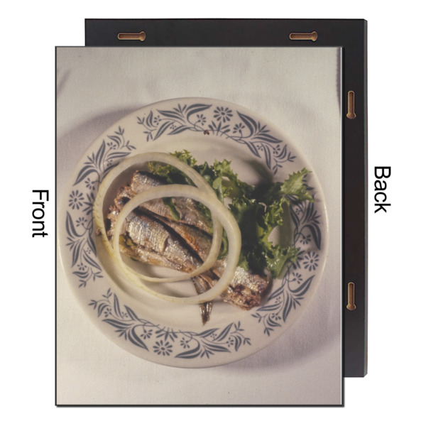 Custom Design - 16x20 Wood Print - Front & Back View