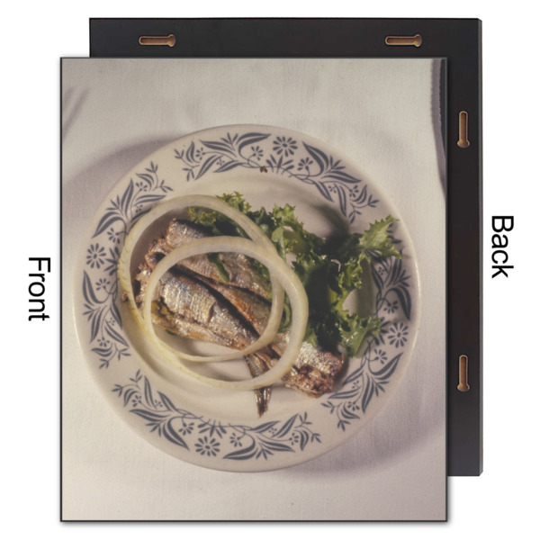 Custom Design - 20x24 Wood Print - Front & Back View