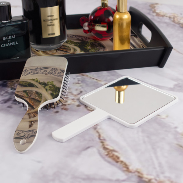 Custom Design - Hair Brush - With Hand Mirror