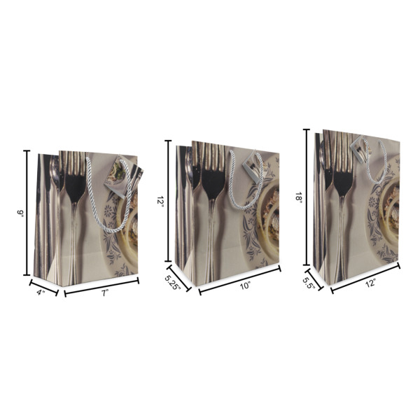 Custom Design - Gift Bags - All Sizes - Dimensions