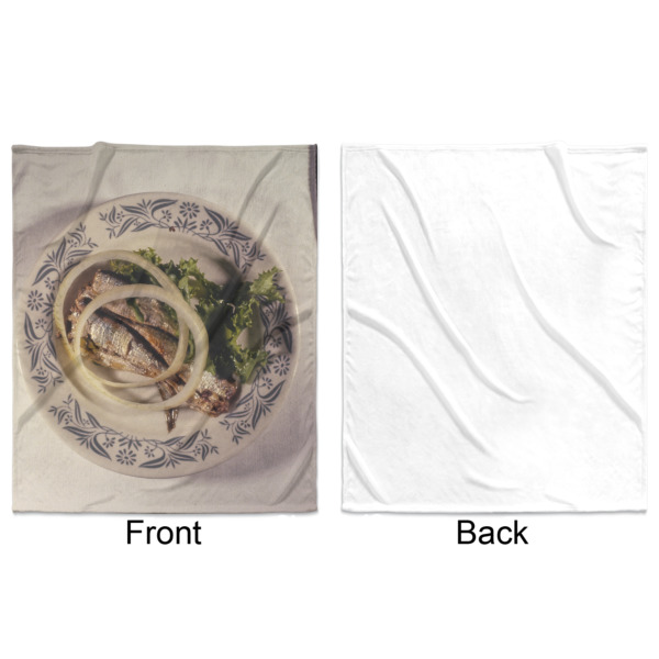 Custom Design - Minky Blanket - 50"x60" - Single Sided - Front & Back