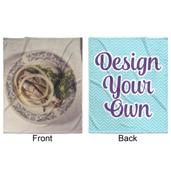 Custom Design - Minky Blanket - 50"x60" - Double Sided - Front & Back