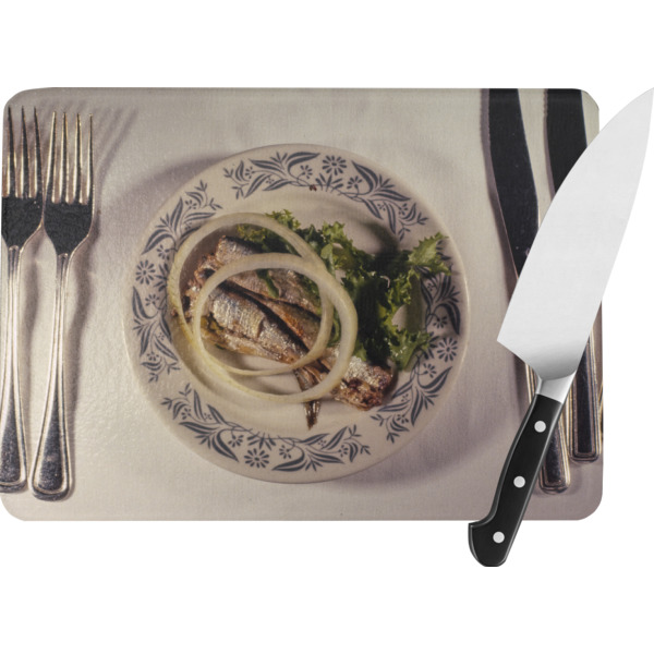 Custom Design Your Own Rectangular Glass Cutting Board