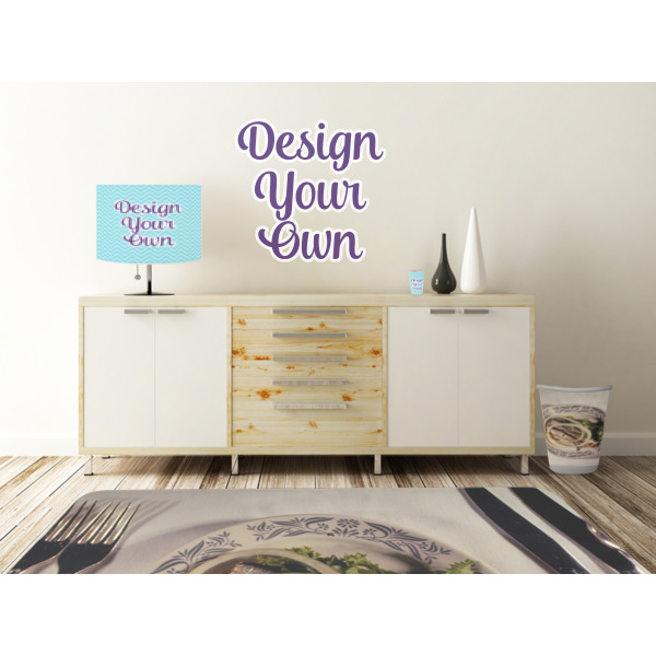 Custom Design - Wall Graphic Decal Wooden Desk