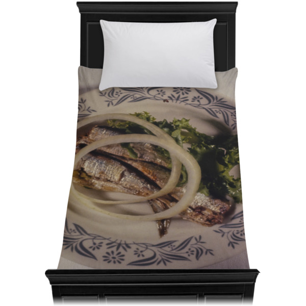 Custom Design - Duvet Cover - Twin - On Bed - No Prop