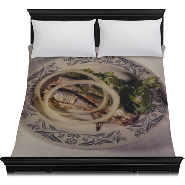 Custom Design - Duvet Cover - Queen - On Bed - No Prop