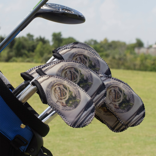 Custom Design - Golf Club Cover - Set of 9 - On Clubs