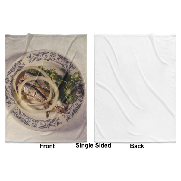 Custom Design - Baby Blanket (Single Sided - Printed Front, White Back)