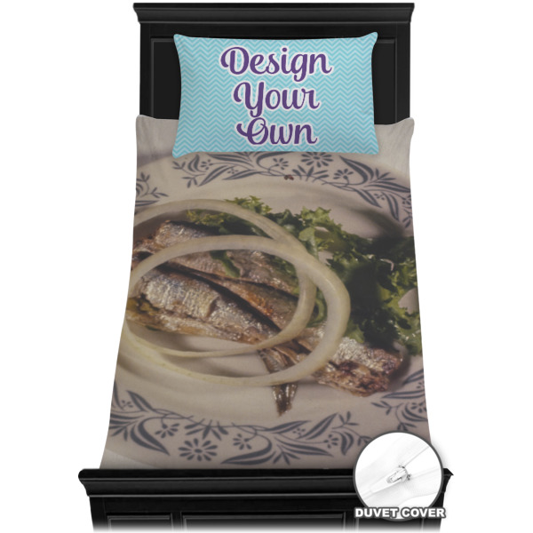 Custom Design - Bedding Set - Twin - Duvet - On Bed
