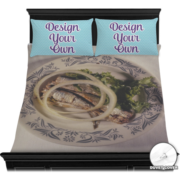 Custom Design - Bedding Set - Queen - Duvet - On Bed