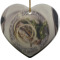 Design Your Own Heart Ceramic Ornament