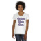 Design Your Own Women's V-Neck T-Shirt - White