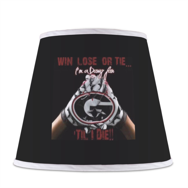 Custom Design - Poly Film Empire Lampshade - Front View