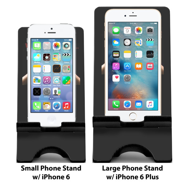 Custom Design - Compare Phone Stand Sizes - with iPhones