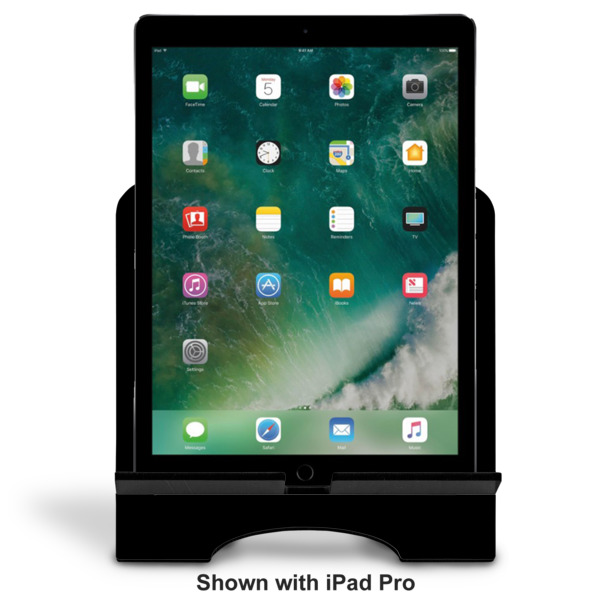 Custom Design - Stylized Tablet Stand - Front with ipad