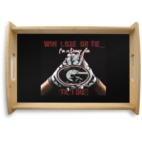 Custom Design Your Own Natural Wooden Tray - Small