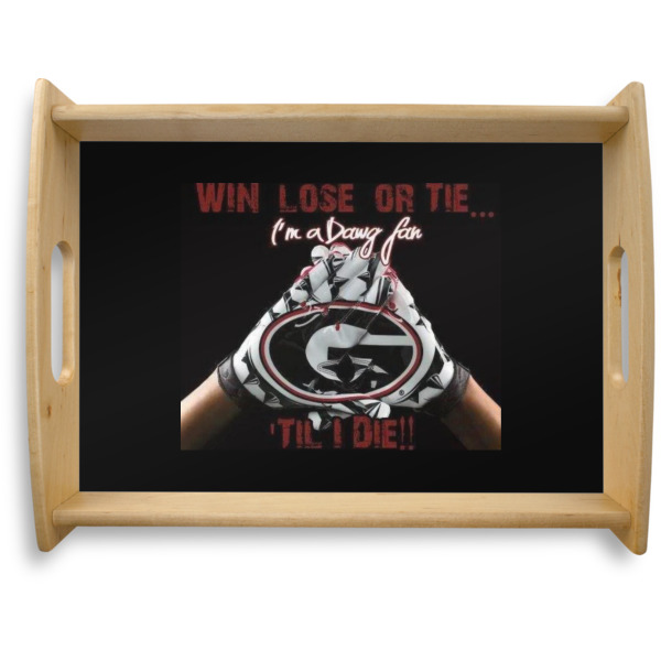 Custom Design Your Own Natural Wooden Tray - Large