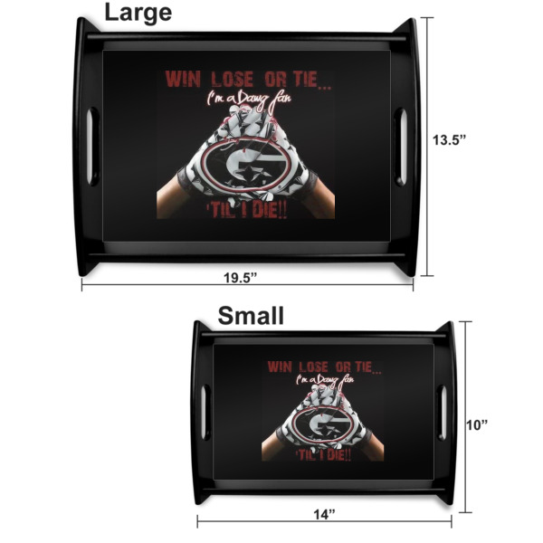 Custom Design - Serving Tray Black Sizes