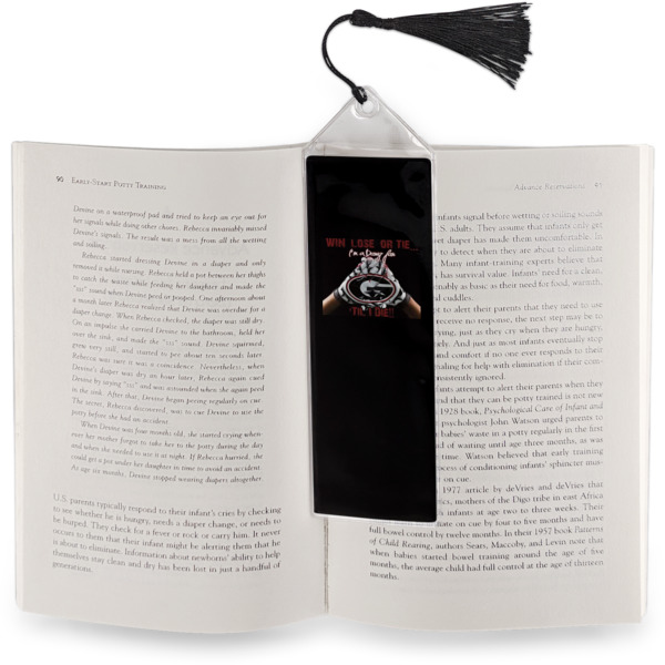 Custom Design - Bookmark w/ Tassel - In Book