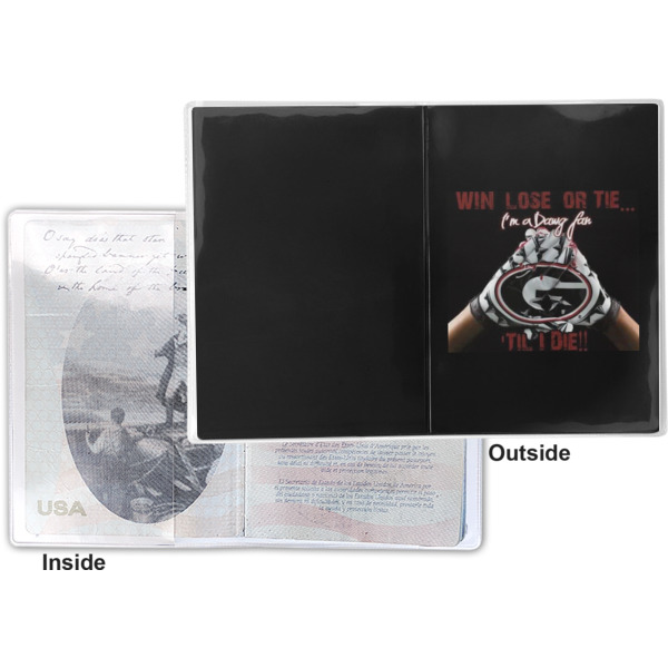 Custom Design - Vinyl Passport Holder - Flat Front and Back