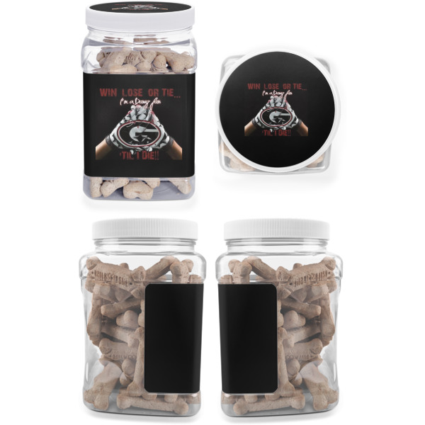 Custom Design - Pet Treat Jar - Multiple Angles