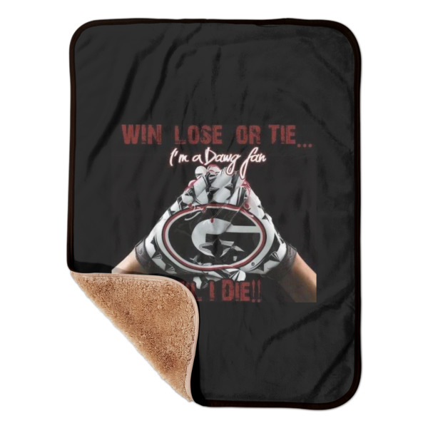 Custom Design Your Own Sherpa Baby Blanket - 30" x 40"