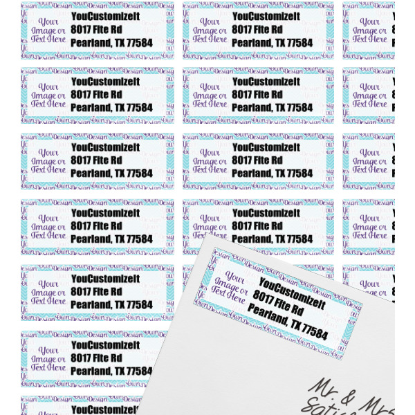 Custom Design - Mailing Label on Envelope - Multiple Labels