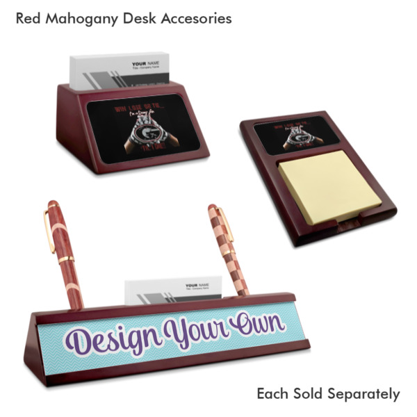 Custom Design - Mahogany Desk Accessories