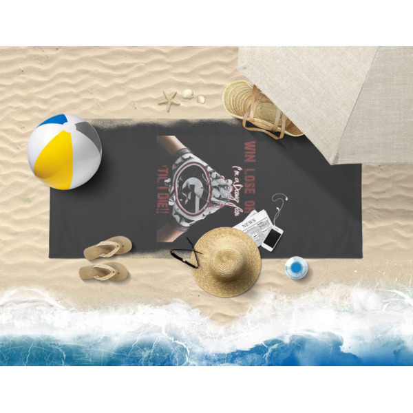 Custom Design - Beach Towel - Lifestyle on Beach