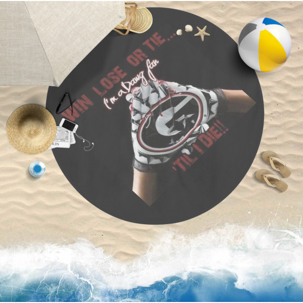 Custom Design - Round Beach Towel Lifestyle