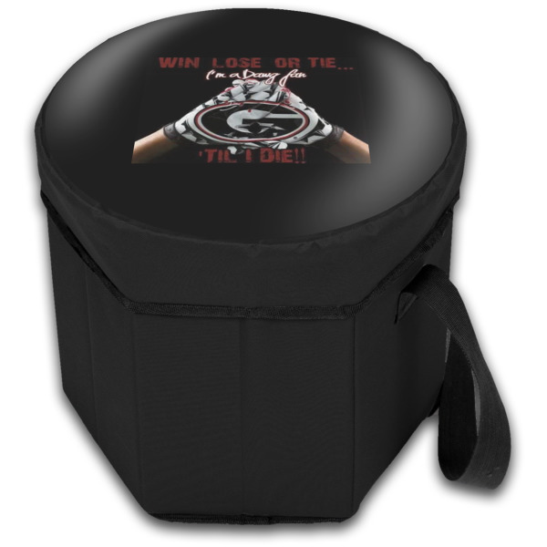 Custom Design - Collapsible Personalized Cooler & Seat (Closed)
