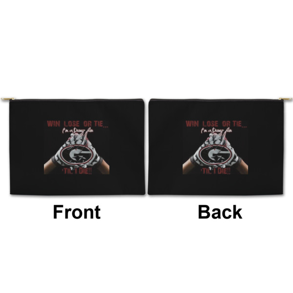 Custom Design - Large Zipper Pouch Approval (Front and Back)