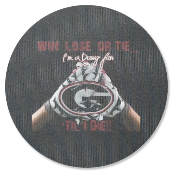 Custom Design - Round Coaster Rubber Back - Single