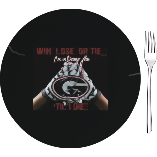 Custom Design Your Own 8" Glass Appetizer / Dessert Plate