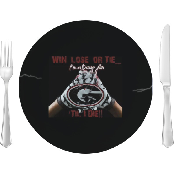 Custom Design Your Own 10" Glass Lunch / Dinner Plate