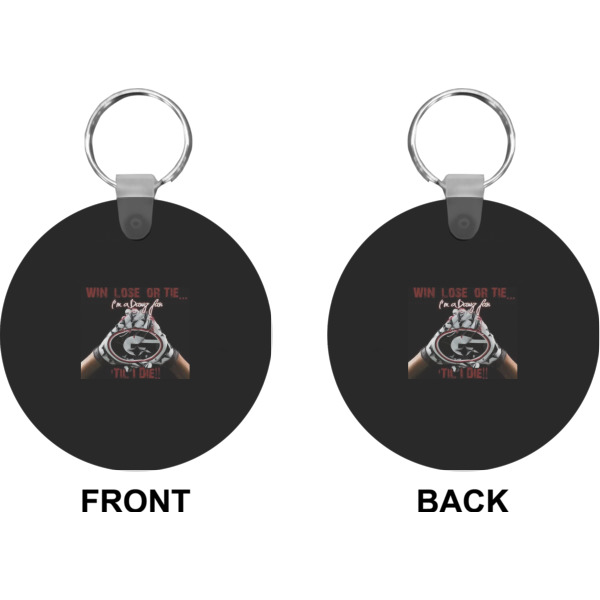 Custom Design - Circle Keychain (Front + Back)