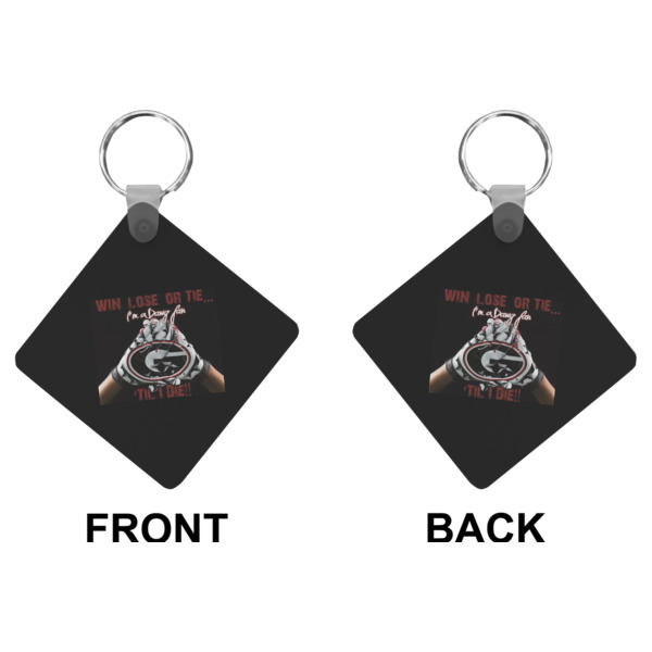 Custom Design - Diamond Keychain (Front + Back)