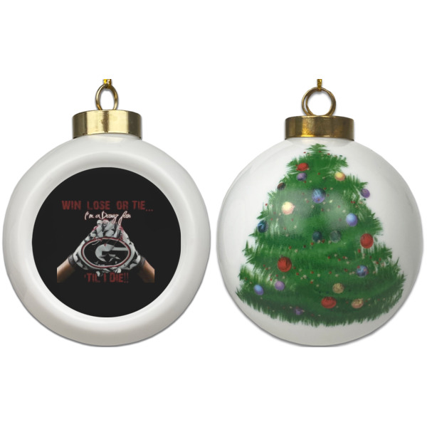 Custom Design - Ceramic Christmas Ornament - X-Mas Tree (APPROVAL)