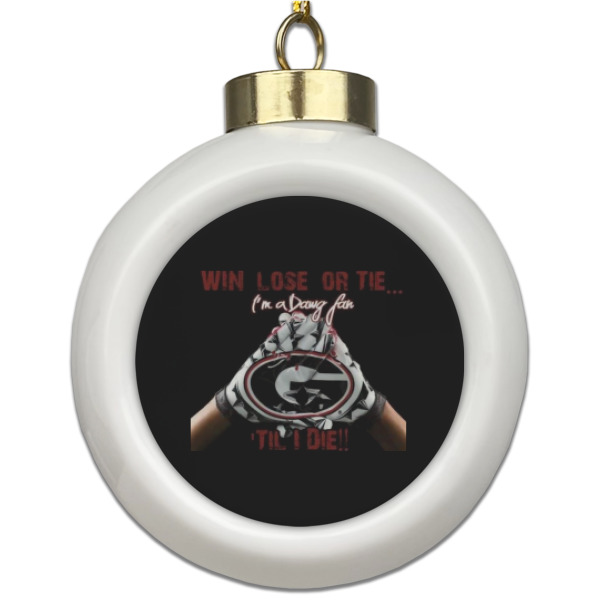 Custom Design Your Own Ceramic Ball Ornament