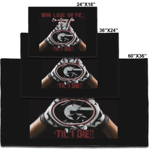 Custom Design - Door Mats - Size Comparison