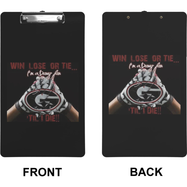 Custom Design - Clipboard (Legal) (Front + Back)