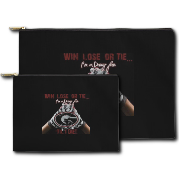 Custom Design - Zippered Pouches - Size Comparison